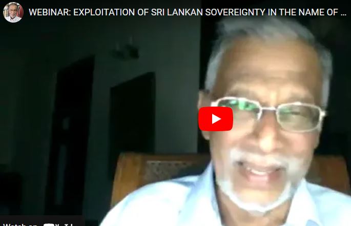 WEBINAR: EXPLOITATION OF SRI LANKAN SOVEREIGNTY IN THE NAME OF FINANCIAL ASSISTANCE BY INDIA